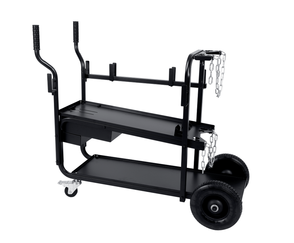 Everlast Power Cart 375 Universal Welding Cart - Heavy Duty Mobile Stand for TIG/MIG Welders