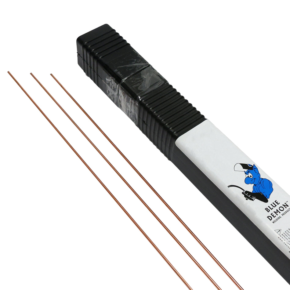 Blue Demon ER70S-6 Carbon Steel TIG Welding Rod - 36" x 10 lb Tube - Premium Quality for Dirty or Rusty Steel