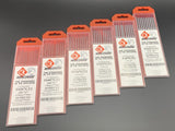 CK Worldwide 2% Thoriated Tungsten Electrodes - Professional Red Tip TIG Welding Rods (10 pack)