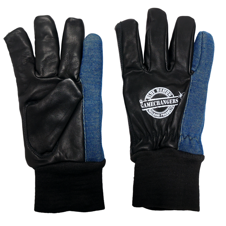 Blue Demon Gamechangers Heavy-Ds Welding Gloves - Premium Goat Leather Professional Safety Equipment