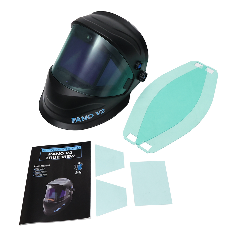 Blue Demon Pano V2 Auto-Darkening Welding Helmet