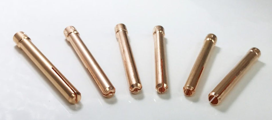 CK Worldwide 3 Series TIG Copper Split Collets - Professional GTAW Welding (5-Pack)