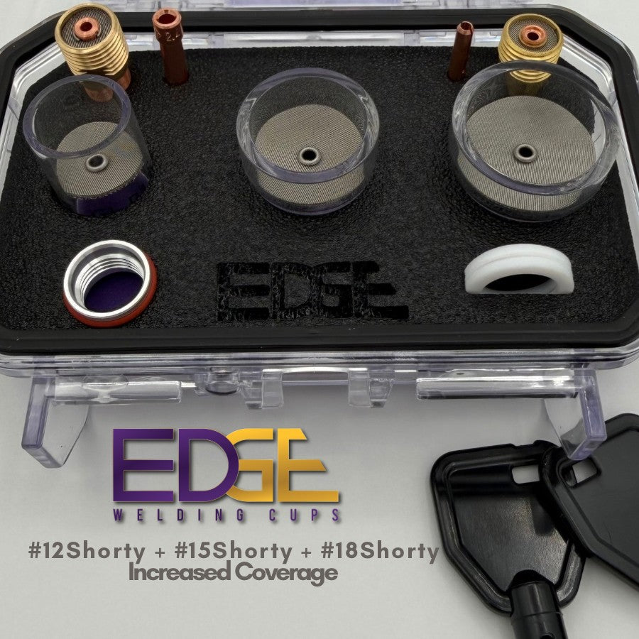 Genuine EDGE™ MAXSHIELD™ 3-Cup TIG Kit – Maximum Shielding Coverage