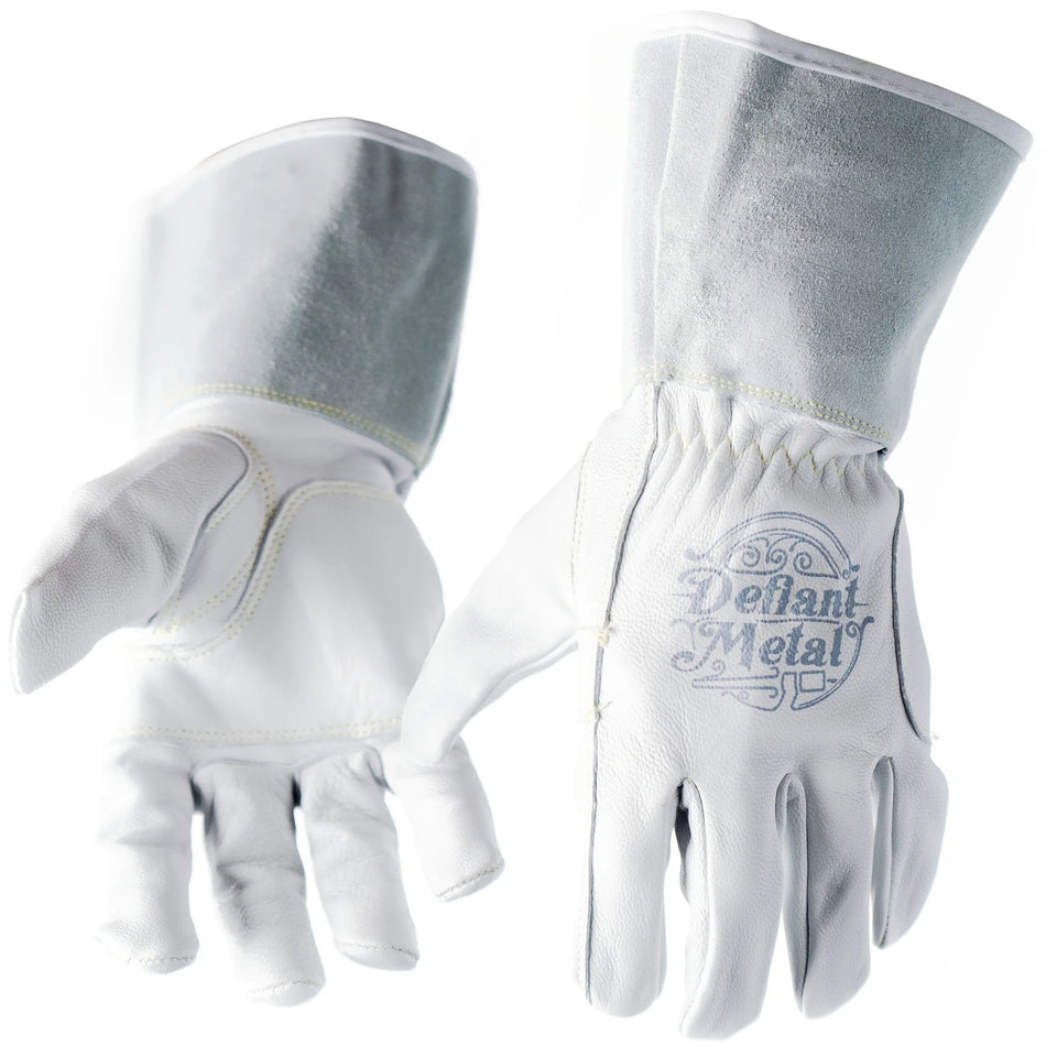 Defiant Metal White TIG Welding Gloves