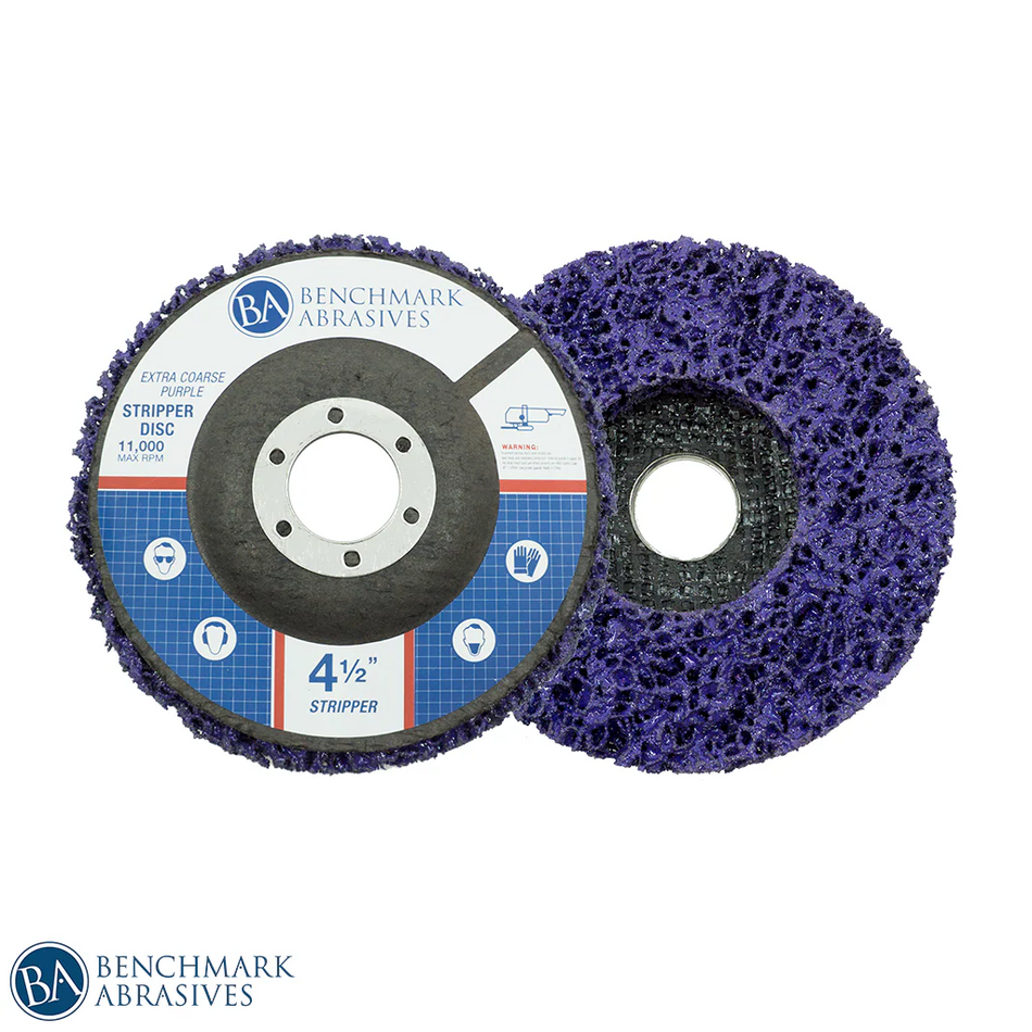 Benchmark Abrasives 4-1/2" x 7/8" Extra Coarse Paint & Rust Stripping Cup Wheel - 1 Piece