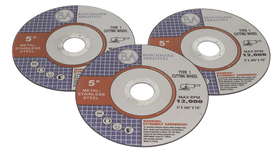 Benchmark Abrasives 5" x .045 x 7/8" T1 Premium Thin Cut-Off Wheel