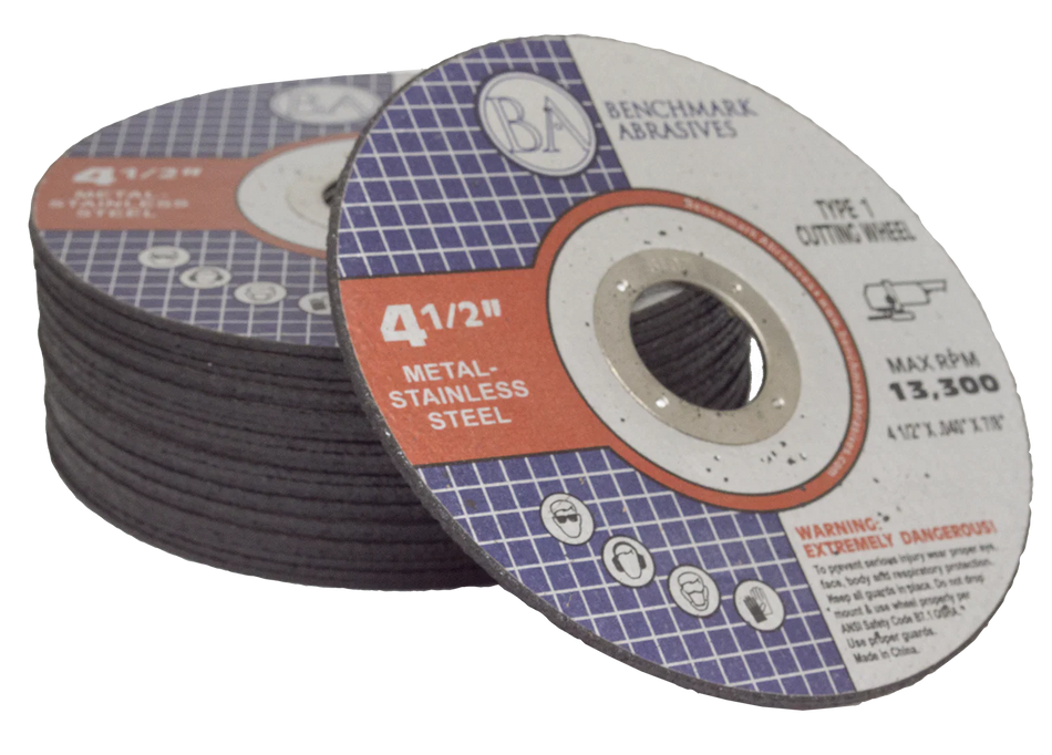 Benchmark Abrasives 4-1/2" x .040 x 7/8" T1 Premium Thin Cut-off Wheel