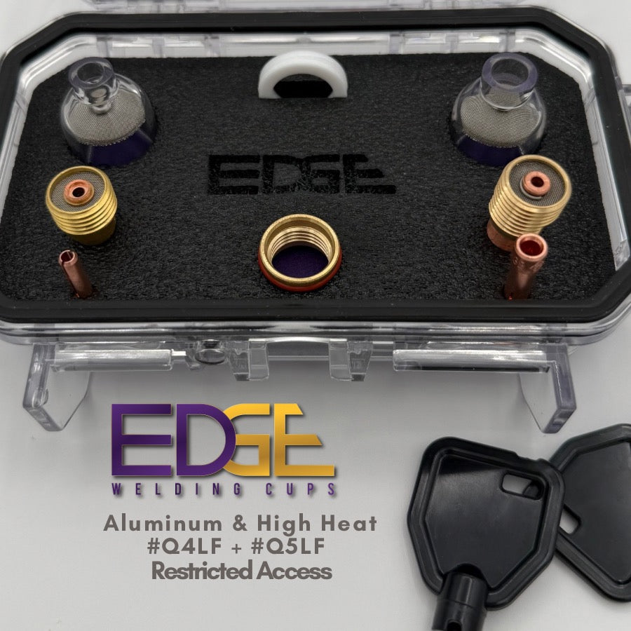 Genuine EDGE™ 2-Cup Quartz TIG Solution Case – Aluminum & High Heat