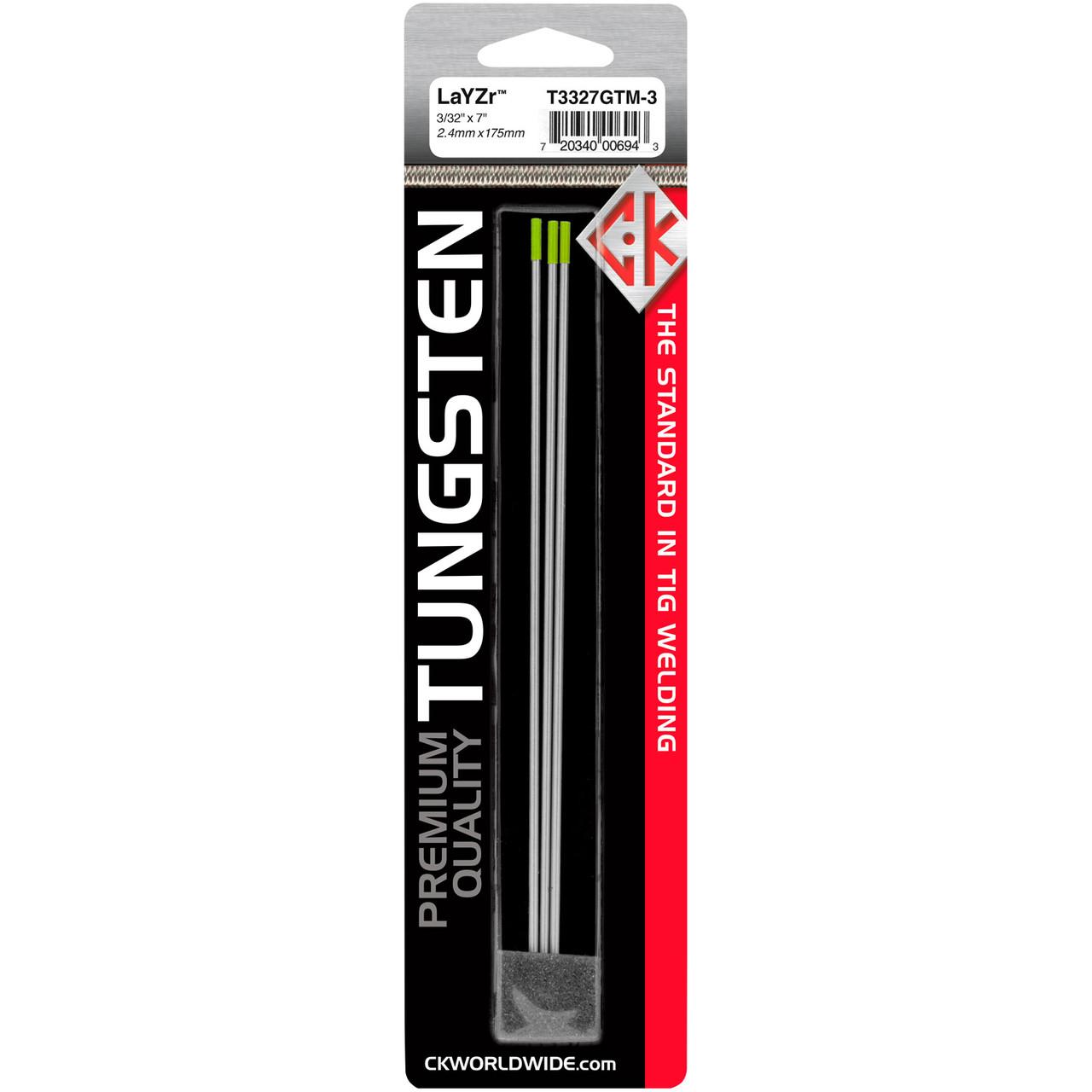 LaYZr Tungsten Electrode 10-Pack | CK Worldwide – EDGE Welding Supply